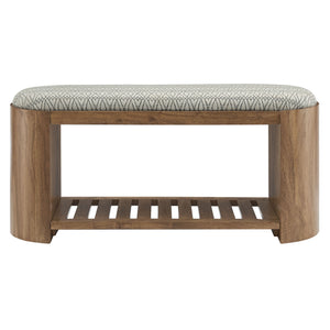 Ashby 45" Geometric Upholstered Bench by Modway