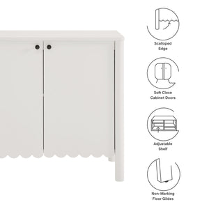 Emmeline 35" 2-Door Scalloped Sideboard Cabinet by Modway