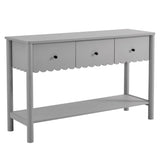 Emmeline 3-Drawer Scalloped Console Table by Modway