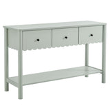 Emmeline 3-Drawer Scalloped Console Table by Modway