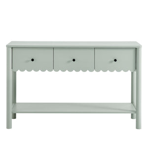 Emmeline 3-Drawer Scalloped Console Table by Modway