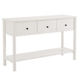 Emmeline 3-Drawer Scalloped Console Table by Modway