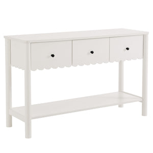 Emmeline 3-Drawer Scalloped Console Table by Modway