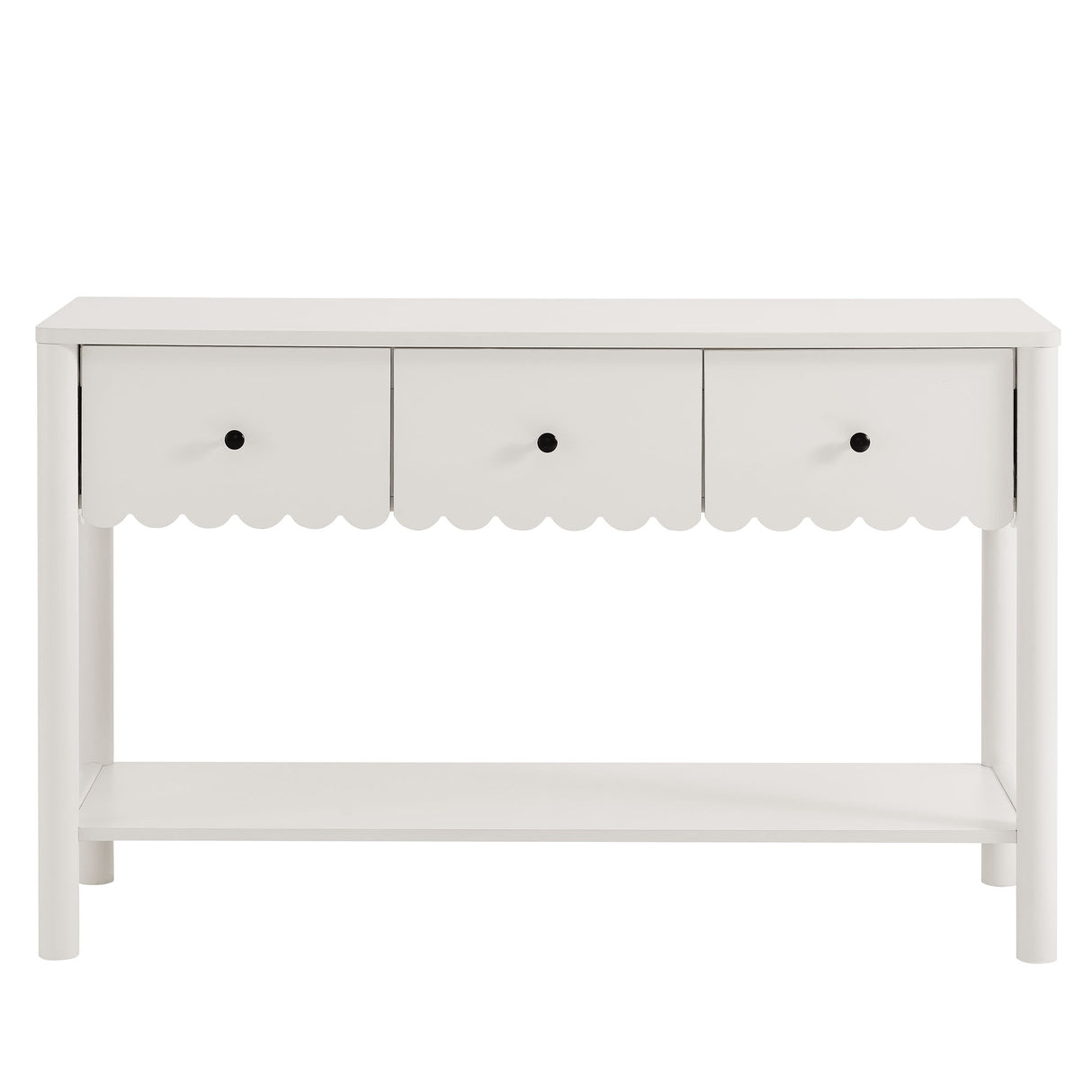 Emmeline 3-Drawer Scalloped Console Table by Modway