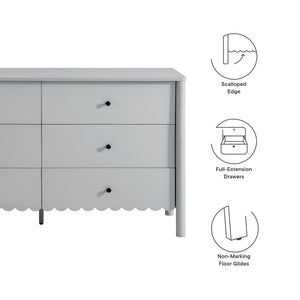 Emmeline Scalloped 6-Drawer Dresser by Modway