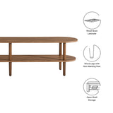 Torus Oval Wood TV Stand by Modway