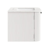 Zia 24" Wall-Mount Bathroom Vanity with Marble Sink by Modway