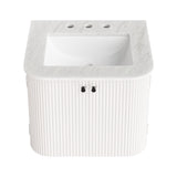 Zia 24" Wall-Mount Bathroom Vanity with Marble Sink by Modway