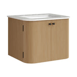 Zia 24" Wall-Mount Bathroom Vanity with Marble Sink by Modway