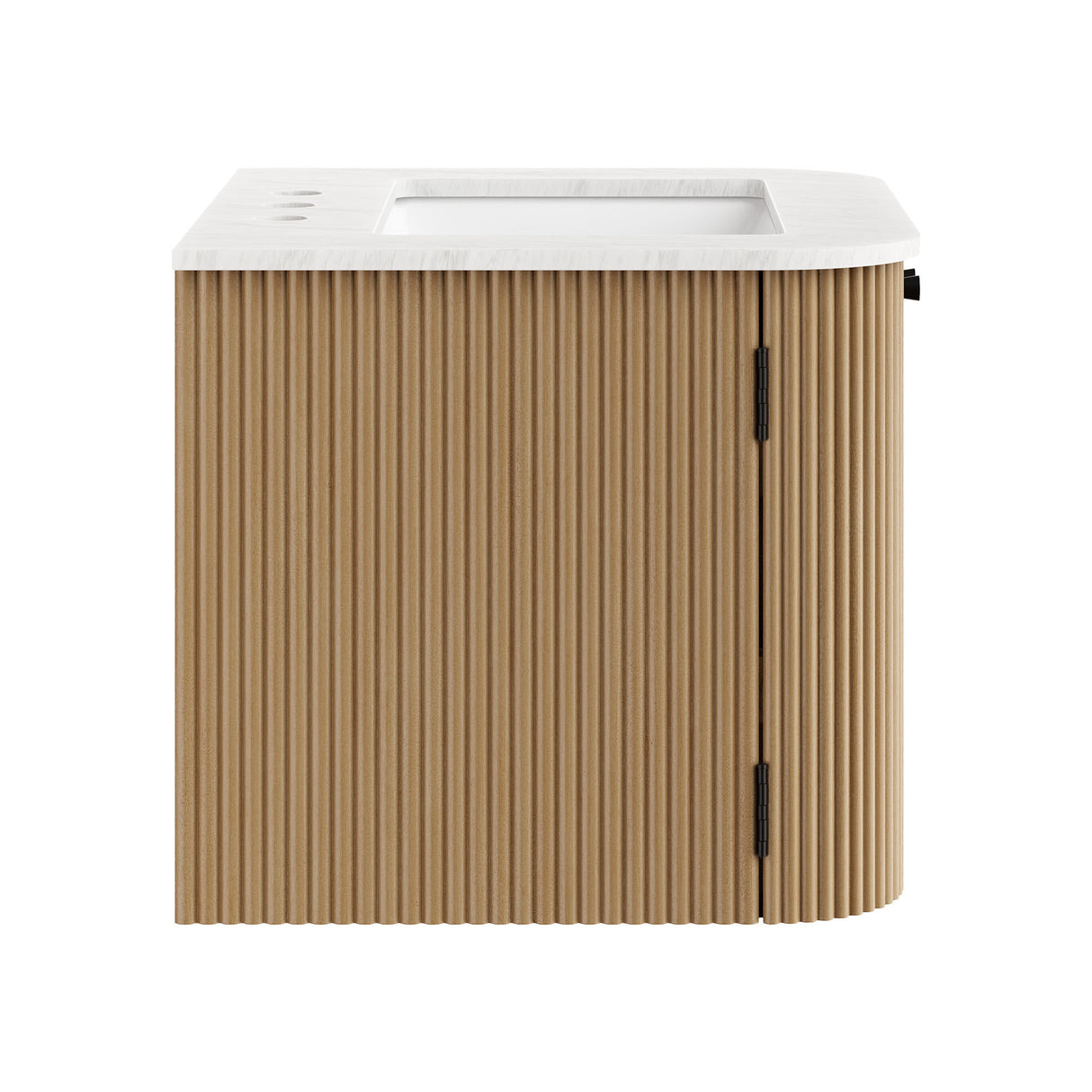 Zia 24" Wall-Mount Bathroom Vanity with Marble Sink by Modway