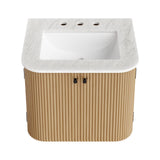 Zia 24" Wall-Mount Bathroom Vanity with Marble Sink by Modway