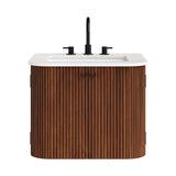 Zia 24" Wall-Mount Bathroom Vanity with Marble Sink by Modway