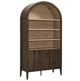 Nolan 74" Tall Wide Arched Storage Display Cabinet Bookshelf by Modway