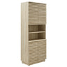 Render Tall Faux Travertine Linen Storage Cabinet by Modway