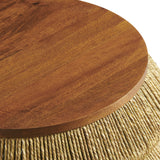 Maris Seagrass and Wood End Table by Modway