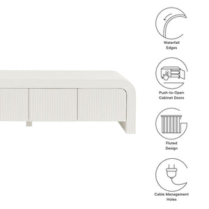 Waterflute 68" Fluted TV Stand by Modway