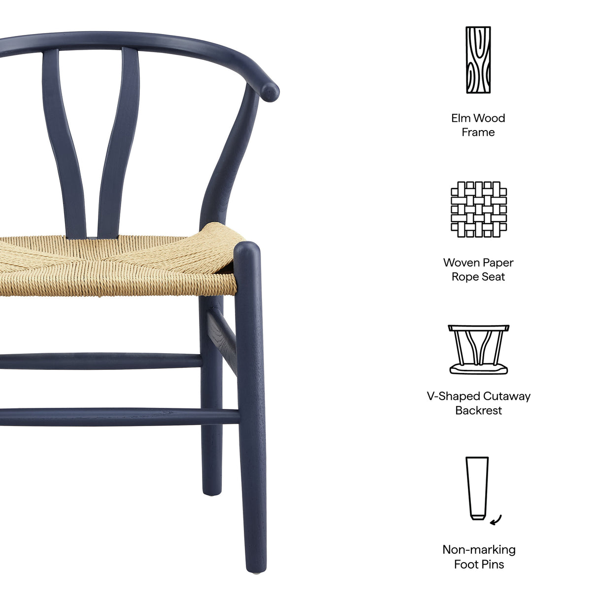 Amish 29" Wood Dining Chair by Modway