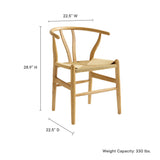 Amish 29" Wood Dining Chair by Modway