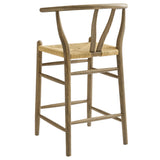Amish Wood Counter Stool by Modway