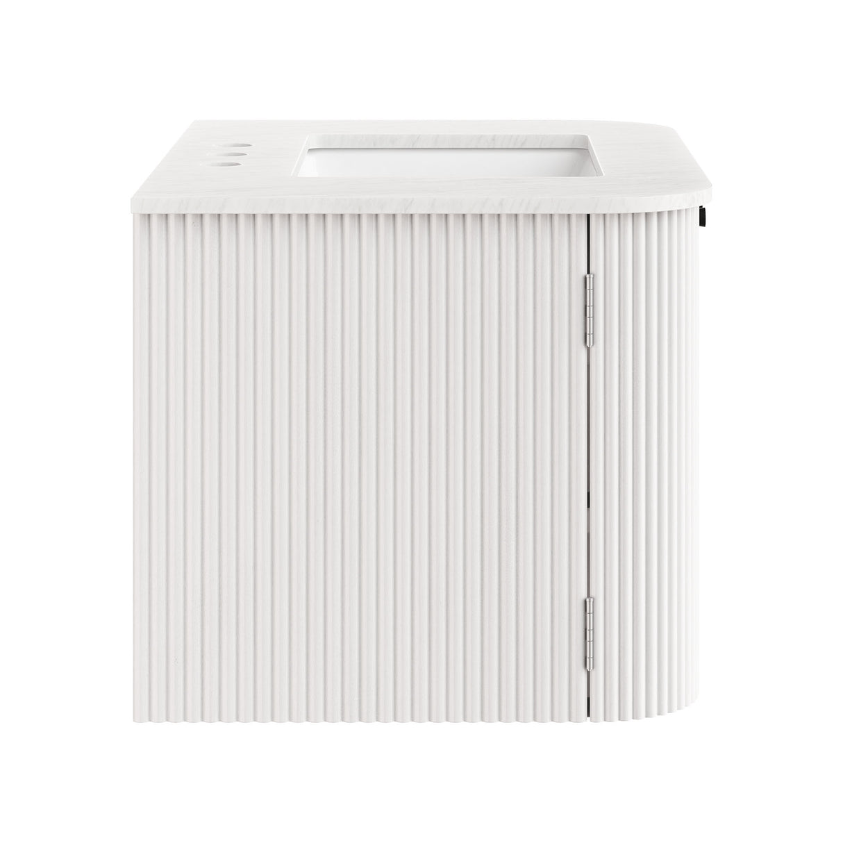 Zia 30" Wall-Mount Bathroom Vanity with Marble Sink by Modway