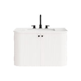 Zia 30" Wall-Mount Bathroom Vanity with Marble Sink by Modway