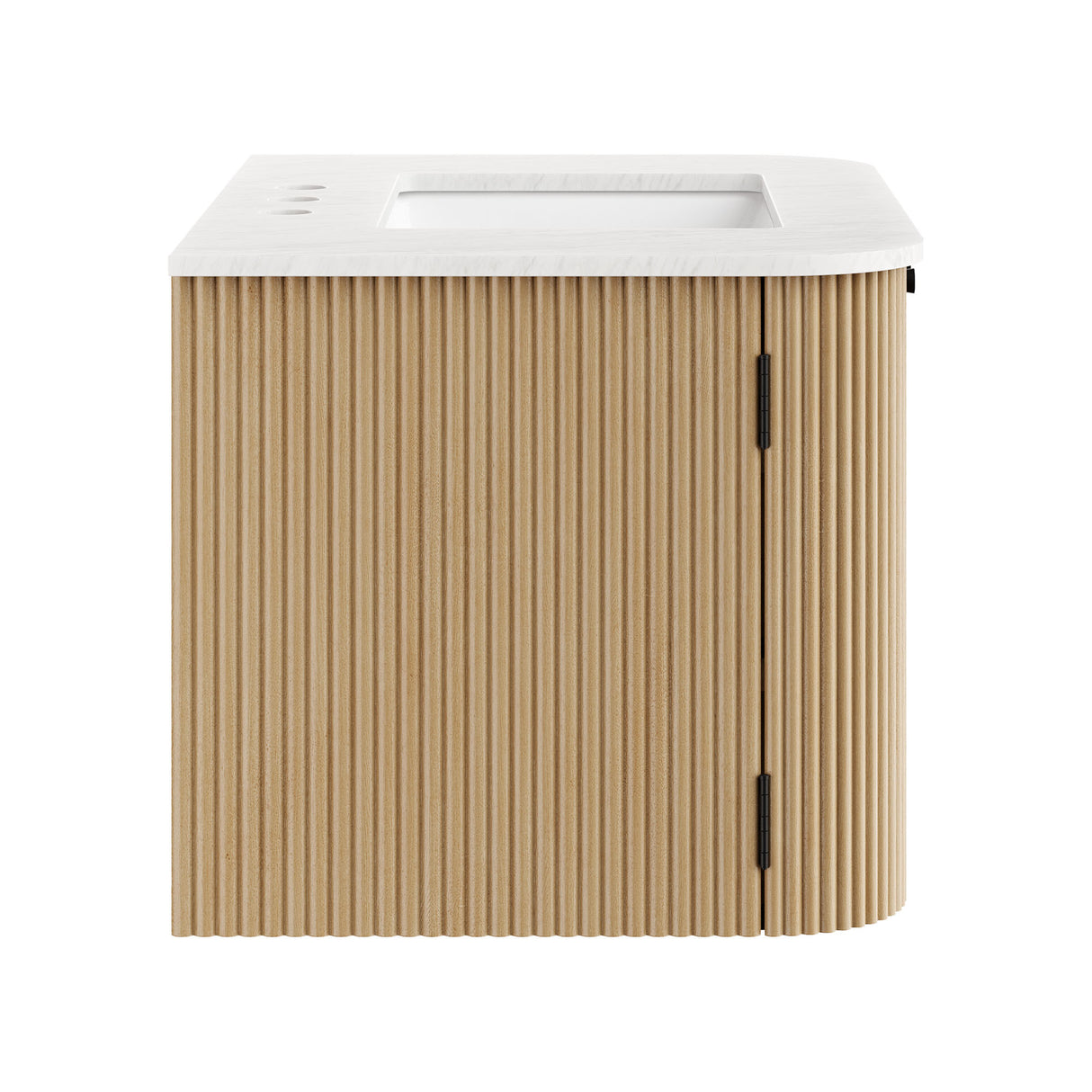 Zia 30" Wall-Mount Bathroom Vanity with Marble Sink by Modway