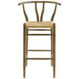 Amish Wood Bar Stool by Modway