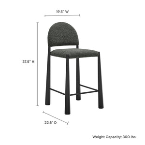 Hayley Upholstered Fabric Counter Stool by Modway
