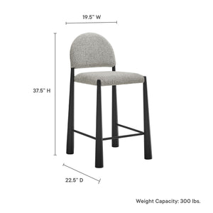 Hayley Upholstered Fabric Counter Stool by Modway