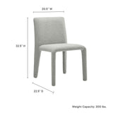 Rhodes Fabric Upholstered Dining Chair by Modway