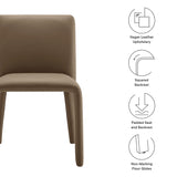 Rhodes Vegan Leather Upholstered Dining Chair by Modway