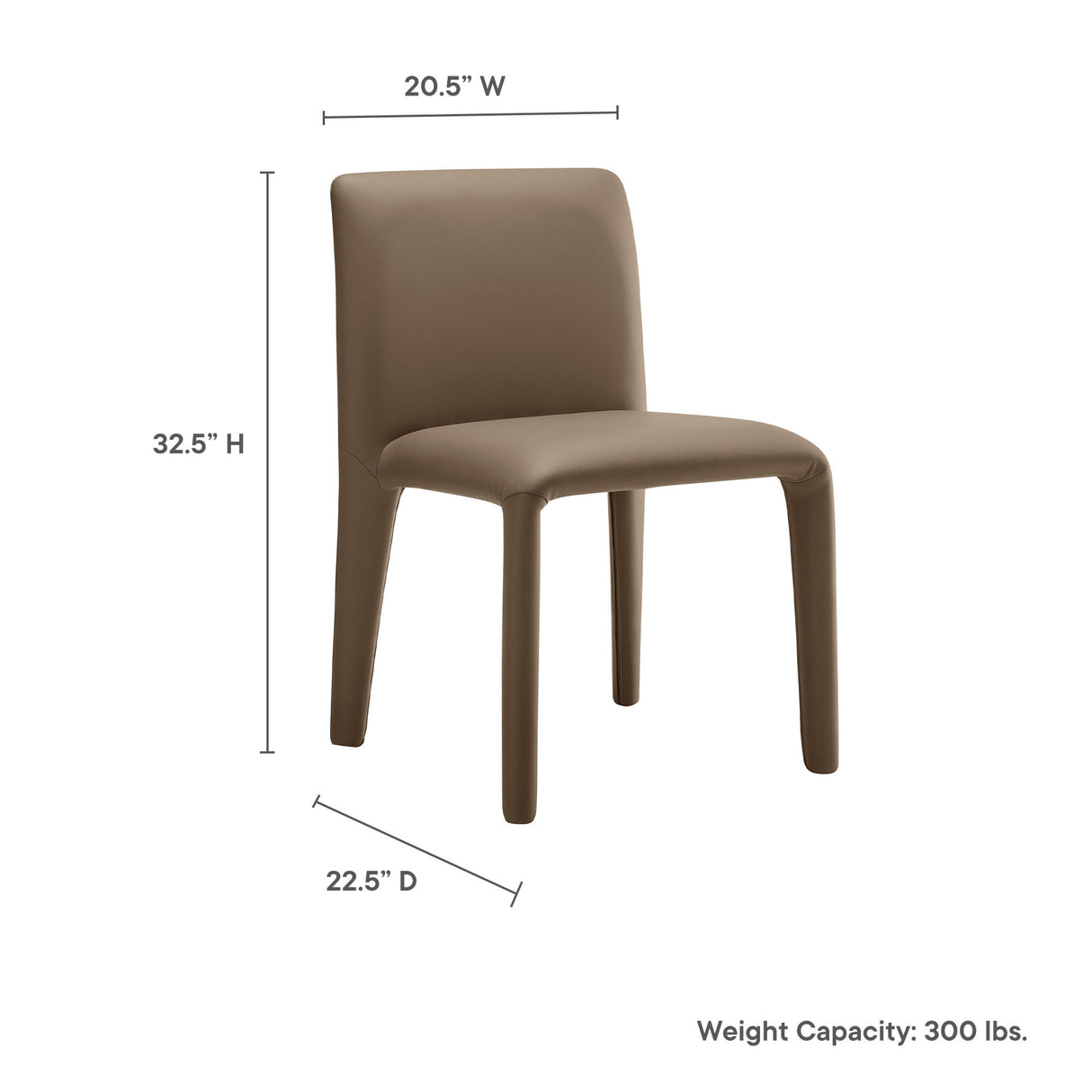 Rhodes Vegan Leather Upholstered Dining Chair by Modway