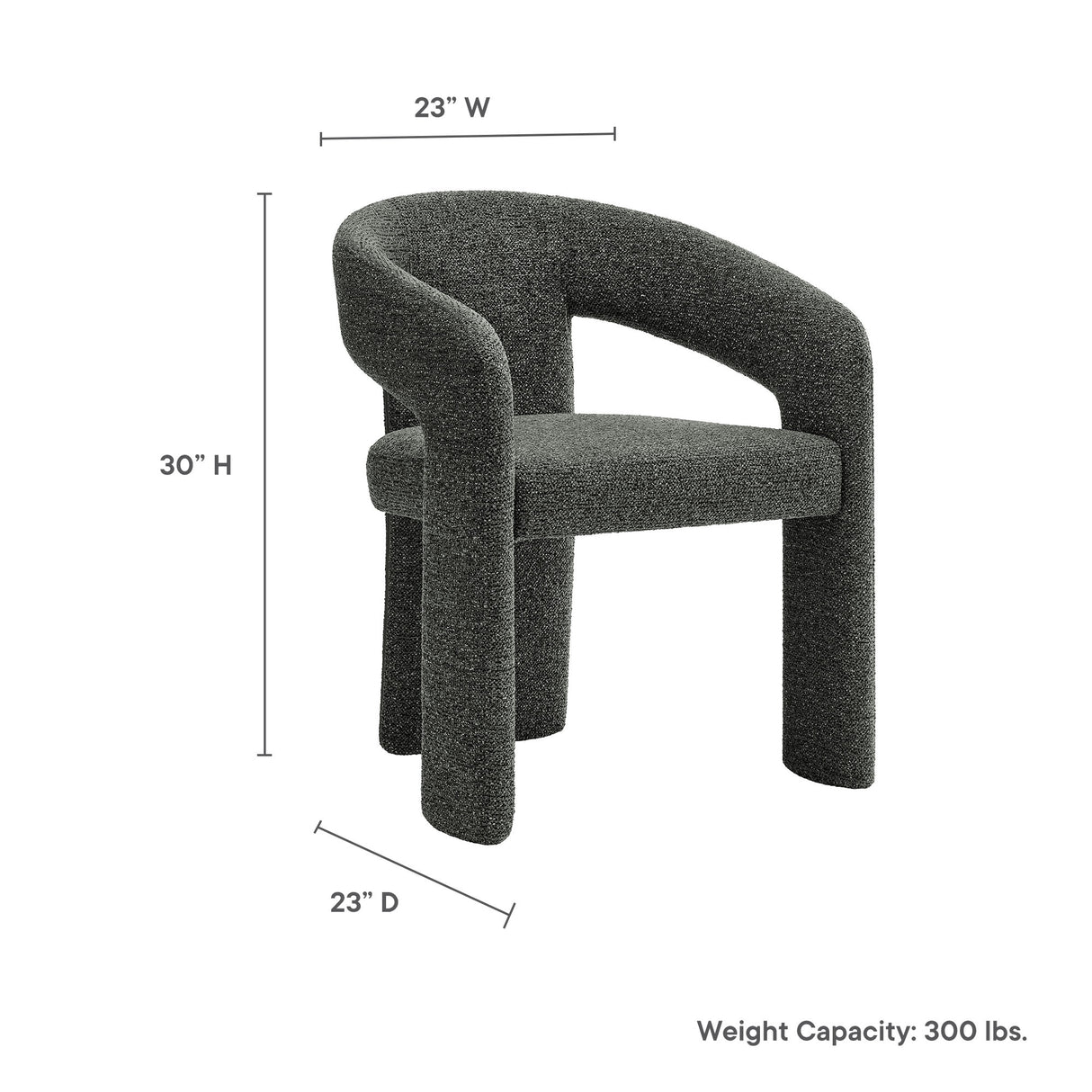 Oslo Barrel Fabric Upholstered Dining Accent Chair by Modway