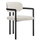 Elio Barrel Fabric and Metal Dining Chair by Modway