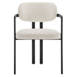 Elio Barrel Fabric and Metal Dining Chair by Modway