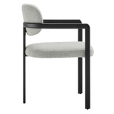 Elio Barrel Fabric and Metal Dining Chair by Modway
