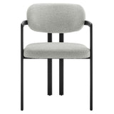 Elio Barrel Fabric and Metal Dining Chair by Modway