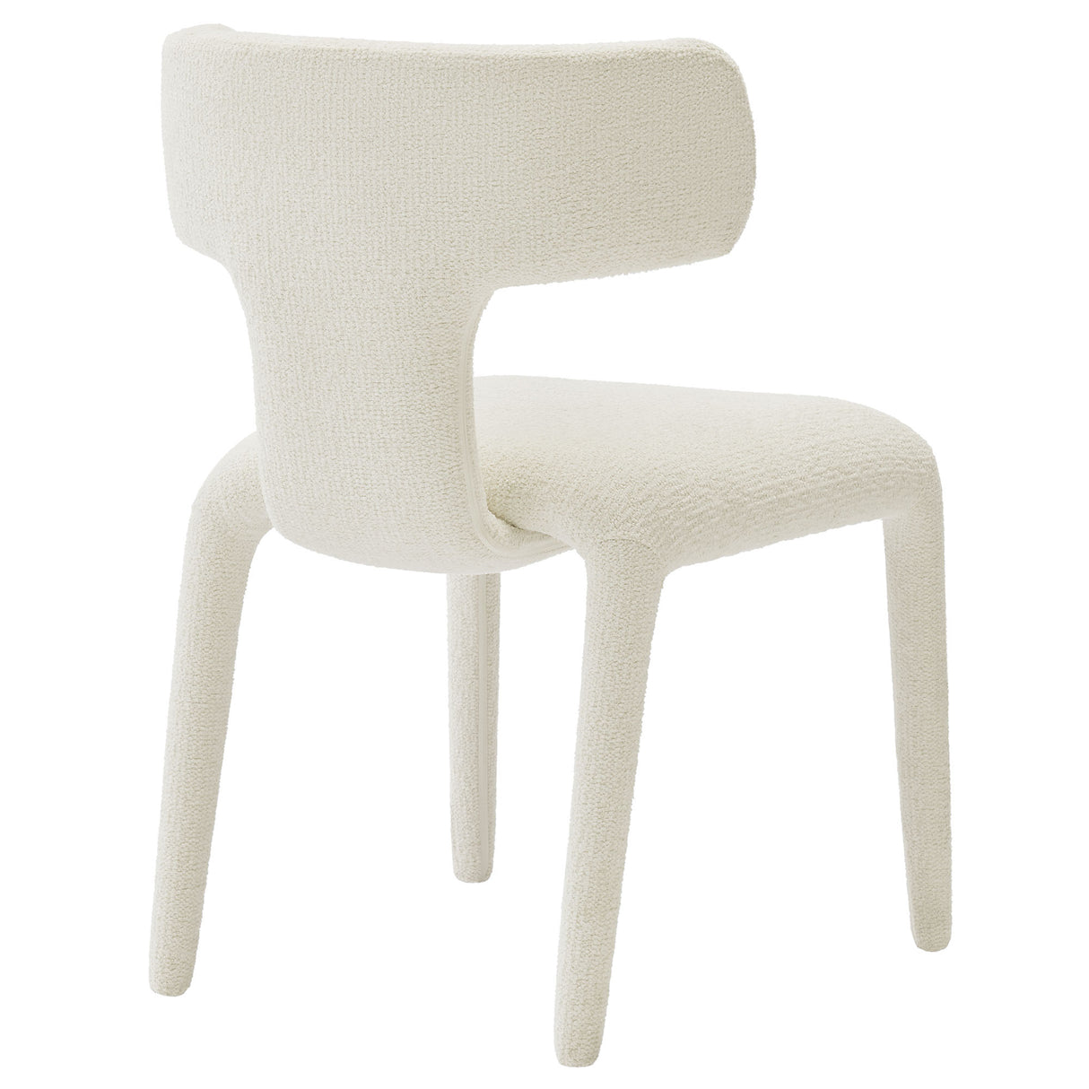 Stellan Curved Back Boucle Upholstered Dining Chair Set of 2