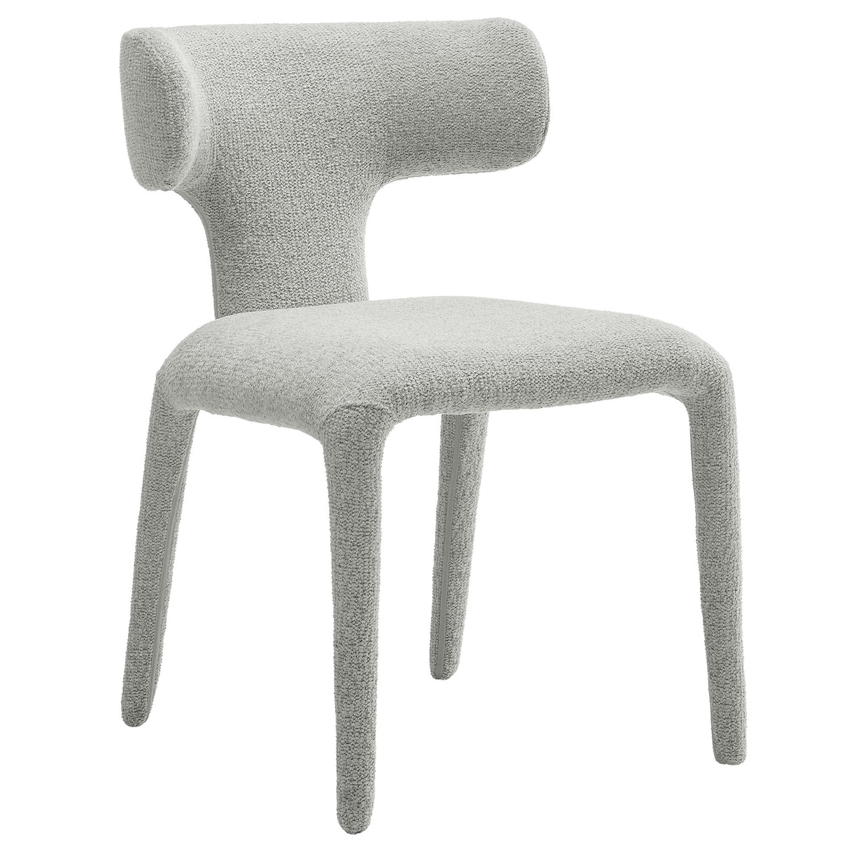 Stellan Curved Back Boucle Upholstered Dining Chair Set of 2