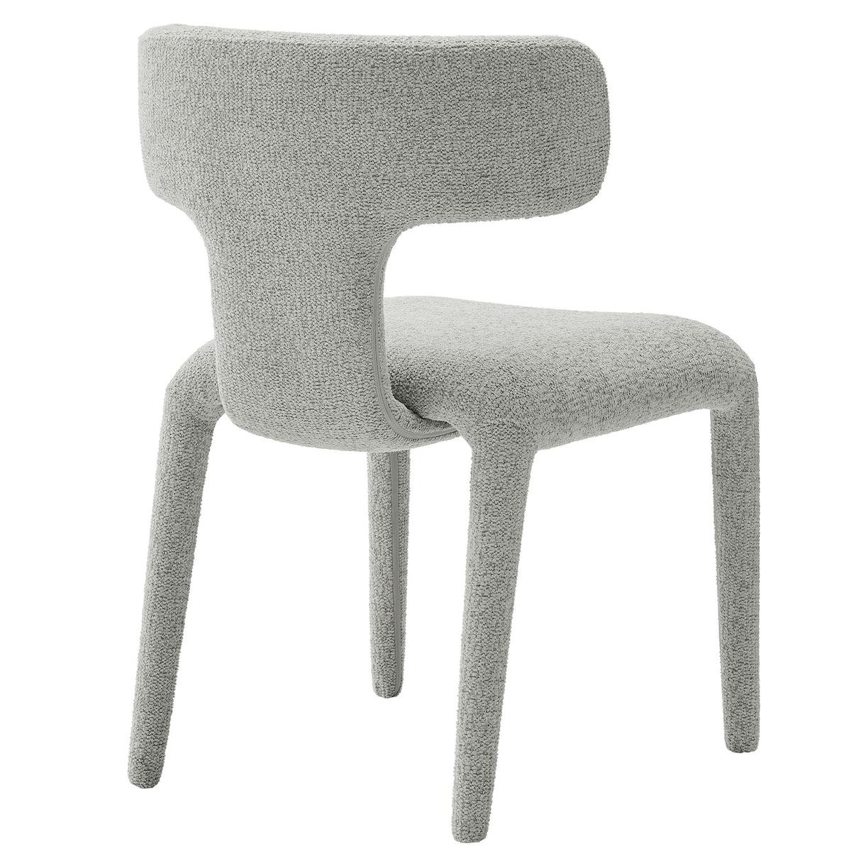 Stellan Curved Back Boucle Upholstered Dining Chair Set of 2