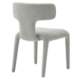 Stellan Curved Back Boucle Upholstered Dining Chair Set of 2