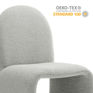 Junia Boucle Upholstered Armless Dining Chair by Modway