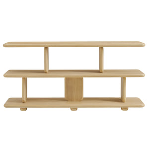 Lyle Sculptural 2-Tier Bookshelf by Modway