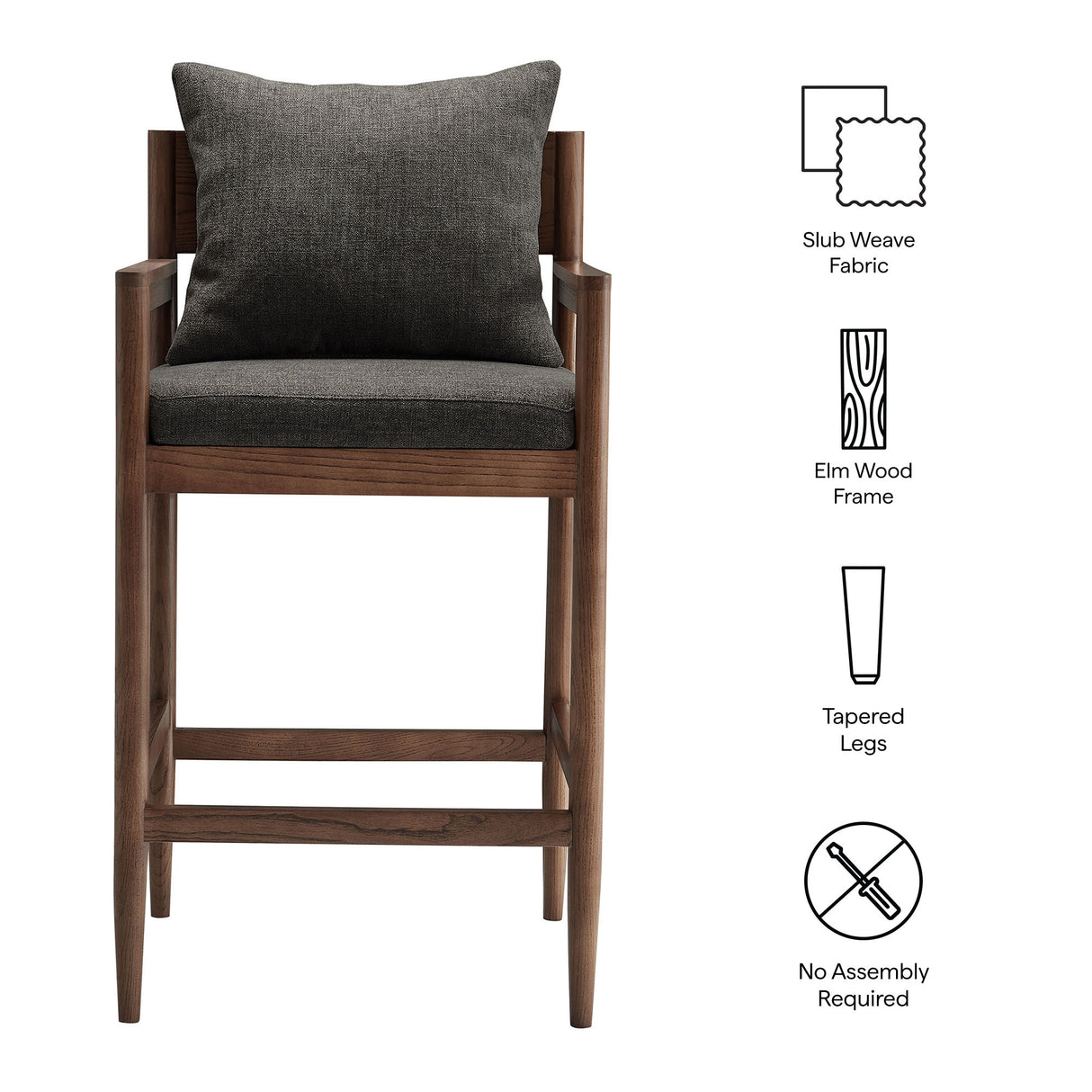 Remington Wood Bar Stool by Modway