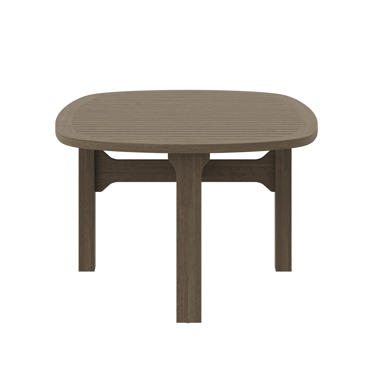Saratoga Oval Outdoor Patio Teak Wood Coffee Table by Modway