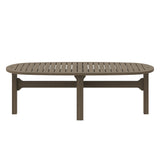 Saratoga Oval Outdoor Patio Teak Wood Coffee Table by Modway