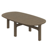 Saratoga Oval Outdoor Patio Teak Wood Coffee Table by Modway