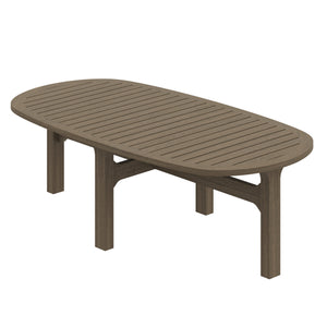 Saratoga Oval Outdoor Patio Teak Wood Coffee Table by Modway