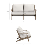 Saratoga Outdoor Patio Teak Wood Loveseat by Modway