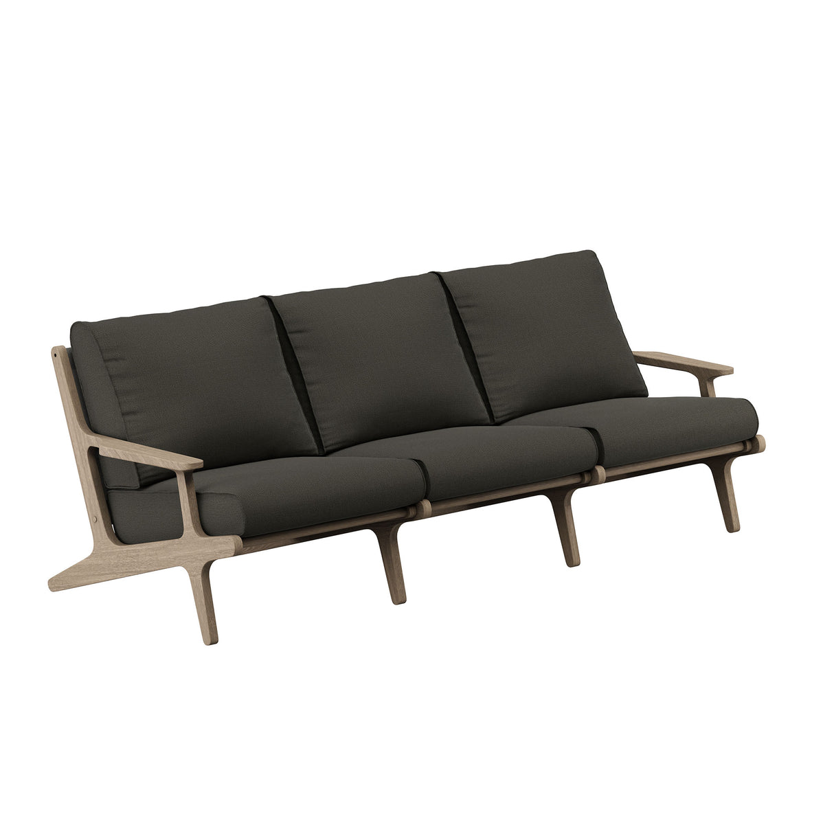 Saratoga Outdoor Patio Teak Sofa by Modway